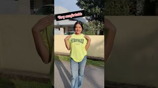 Amazon oversized T-shirt under 305 Rs. || try on haul || #shorts #youtubeshorts #amazon #tshirt