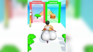 Twerk burger girl eat burger|| Twerk run 3d android games #twerk/ girl #status #short