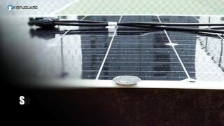 Xinpuguang Flexible Solar Panel for camping, boat, travel RV battery charge, and emergency use.