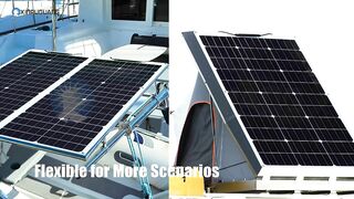 Xinpuguang Flexible Solar Panel for camping, boat, travel RV battery charge, and emergency use.