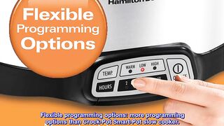 Great product - Hamilton Beach 7-Quart Programmable Slow Cooker With Flexible Easy Programming