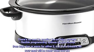 Great product - Hamilton Beach 7-Quart Programmable Slow Cooker With Flexible Easy Programming