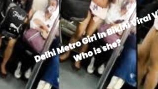 Delhi metro girl bikini dress video viral|Delhi metro girl video