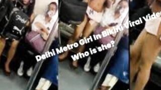 Delhi metro girl bikini dress video viral|Delhi metro girl video