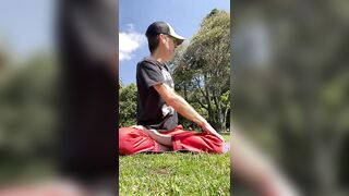 Easy Seated Twist - Yoga In The Park