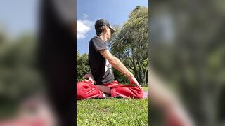 Easy Seated Twist - Yoga In The Park