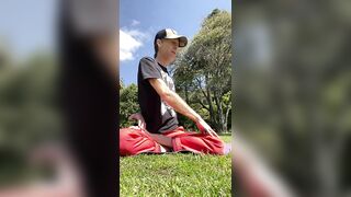 Easy Seated Twist - Yoga In The Park