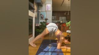 Forearm stand drill - yoga stretching????‍♀️#shorts #flexibility #yoga #fitness #handstand #stretching