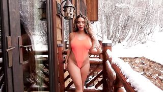 SEXY MICRO BIKINI TRY ON HAUL IN THE SNOW