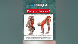 Uttanasana yoga also for beginners #shorts #healthylifestyle #yoga #stretching