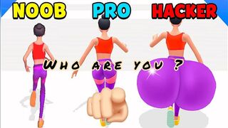 Twerk Race 3D || NOOB vs PRO vs HACKER | GAMEPLAY 2023 (Android,iOS)