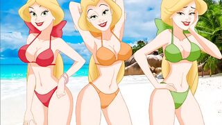 Belle and Friends in Bikinis