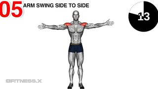 3D Shoulders Workout Stretching