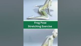 Frog Pose Stretching Exercise | Frog Pose In Yoga | hip frog stretch | #shorts | @fitnessmantram