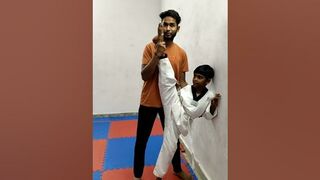 leg stretching for advance kicks.#taekwondo #shorts #kick #viral #karate #short