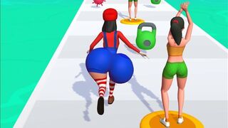 ✅Satisfying YouTube mobile games_ twerk race, wrapper runner,number run