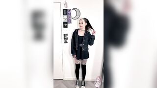 GOTH BOOTYQUEEN ROMWE HAUL ???????? #twerk #fakebody #romwe #gothhaul #gothtwerk #pawg #shorts #sheinhaul