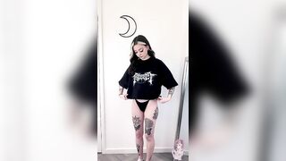 GOTH BOOTYQUEEN ROMWE HAUL ???????? #twerk #fakebody #romwe #gothhaul #gothtwerk #pawg #shorts #sheinhaul