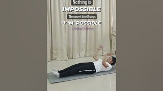 Nothing in Impossible ????• Yoga Inspiration by Pooja Ma'am ????????‍♂️ #yoga #shorts Vibes and Flow Studio