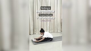 Nothing in Impossible ????• Yoga Inspiration by Pooja Ma'am ????????‍♂️ #yoga #shorts Vibes and Flow Studio