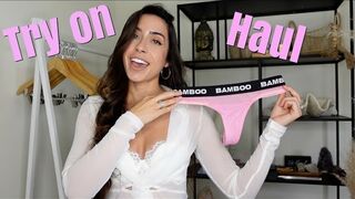 Try On Haul | Tiny See Through Lingerie G string Transparent Thong Panty Haul multi colour #bb3