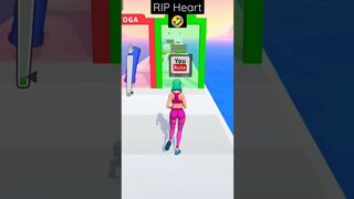 RIP Heart!???? in play twerk race 3d game a woman becomes fat by eating burgers!???? funny shorts ????