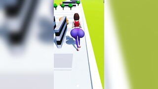 ????twerk run race 3d????#shorts