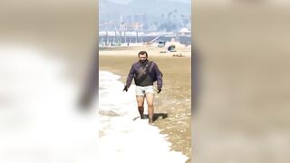 Micheal Revenge On Beach Bikinis Run Away