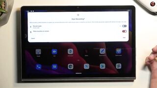 How to Record Screen on a LENOVO Yoga Tab 11 - Find & Set Up the Screen Recorder