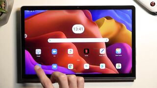 How to Record Screen on a LENOVO Yoga Tab 11 - Find & Set Up the Screen Recorder