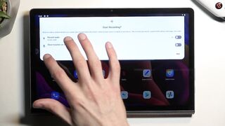 How to Record Screen on a LENOVO Yoga Tab 11 - Find & Set Up the Screen Recorder