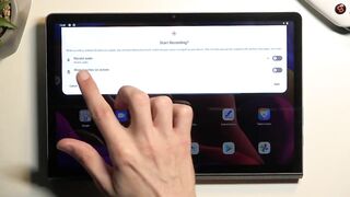 How to Record Screen on a LENOVO Yoga Tab 11 - Find & Set Up the Screen Recorder