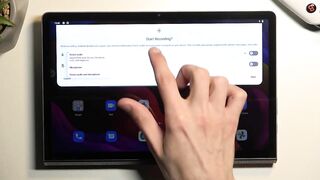 How to Record Screen on a LENOVO Yoga Tab 11 - Find & Set Up the Screen Recorder