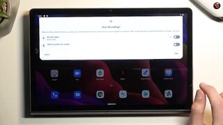 How to Record Screen on a LENOVO Yoga Tab 11 - Find & Set Up the Screen Recorder