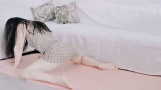 [줌마] 레깅스와 요가 - Flexibility - Morning Stretching at Friend's Home #1350