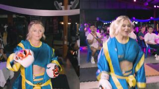 Emily Atack @bikini Tops & boxing Atack