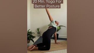 20 Min Yoga For Posture & 5 Min Meditation | Yoga For Beginners | Sustain Life Journal Yoga