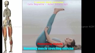 1 minute daily exercise_ Hamstring muscle stretching exercise_#hamstrings