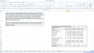 Fallon Company uses flexible budgets to control its selling expenses. Monthly sales are expected