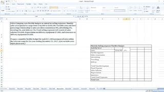Fallon Company uses flexible budgets to control its selling expenses. Monthly sales are expected