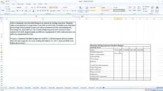 Fallon Company uses flexible budgets to control its selling expenses. Monthly sales are expected