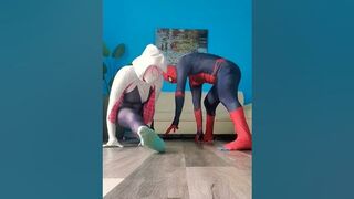 Superhero yoga ???? #youtubeshorts #shorts #spiderman #spidergwen