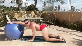 BLUE BALL YOGA FOR MEN