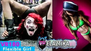 Try This in VR Flexible Contortionist Full Body Stretch ELAZTIKA VR Girl | #vr180 #vr