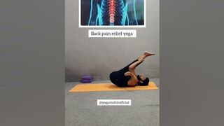Back pain relief exercises #youtubeshorts #shorts #yoga #backpain #backpainrelief #shortvideo