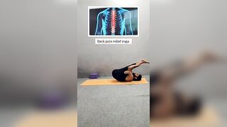 Back pain relief exercises #youtubeshorts #shorts #yoga #backpain #backpainrelief #shortvideo