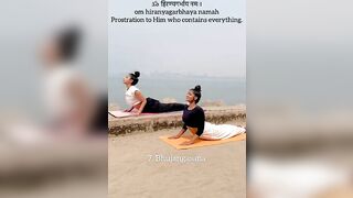 Surya namaskar for beginners weight loss & stretching for yoga flexibility#youtubeshorts #viral ????️