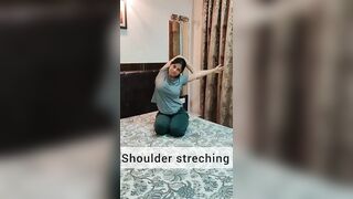 Stretches to prevent morning stiffness|stretching on bed #stretching#stretching#stiffness#shorts