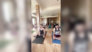 Chanting yoga sutra after Ashtanga led class #ashtanga #mysorestyle #ashtangavinyasa #mysoreyoga