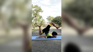 Beautiful morning yoga Asana watch and learn / very flexible little boy /